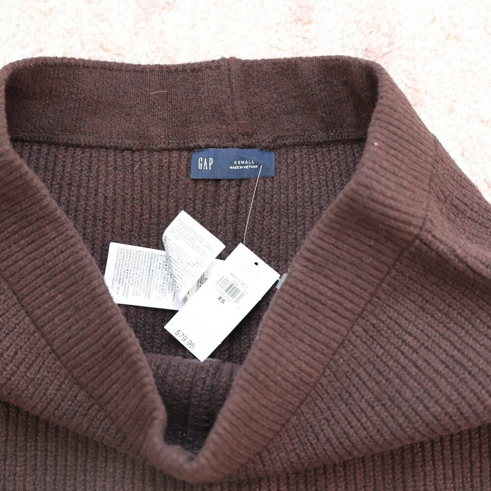 Brown Ribbed Sweater Pants - Picture 5 of 5
